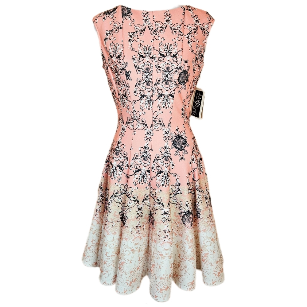 Julian Taylor Fit And Flare Dress Women’s 4 Classic Feminine Romantic Elegant